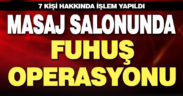Masaj salonunda fuhuş operasyonu
