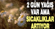 Denizli’de iki gün yağış var ama sıcaklıklar artıyor