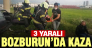 Bozburun’da iki otomobil çarpıştı, 3 yaralı var