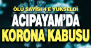 Acıpayam’da koronadan ölenlerin sayısı 4’e yükseldi