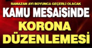 Kamuda mesai düzenlemesi