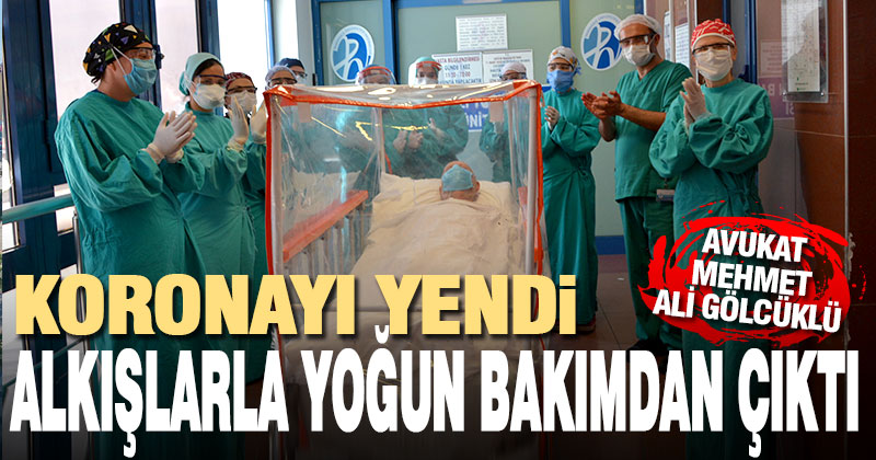 PAÜ’de iyileşen korona hastası yoğun bakımdan alkışlarla çıktı