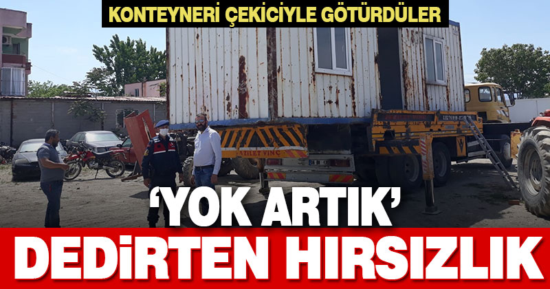 Sarayköy’de çekiciyle konteyner çalan 2 kişi yakalandı
