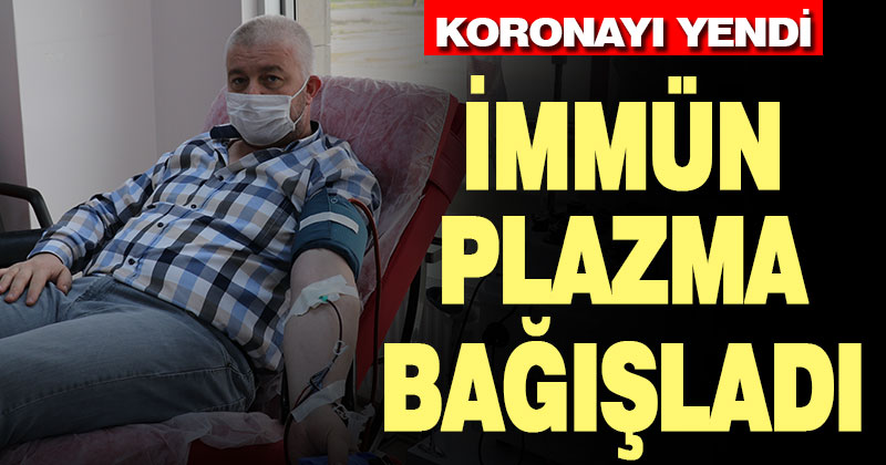 Koronayı yenen tekstilci immün plazma bağışladı