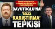 Davutoğlu’nun ‘tüm teşkilatlar benimle istifa etmek istedi’ açıklamasına Denizli’den tepki