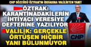 CHP’li Öztrak’ın ‘veresiye defteri’ iddiasına Denizli valiliğinden yalanlama