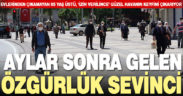 65 yaş ve üstü sokakta güzel havanın keyfini çıkardı