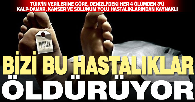 Denizli’deki her 4 ölümden 3’ü bu üç hastalıktan kaynaklı