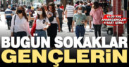 Denizli’de gençlerin sokak sevinci