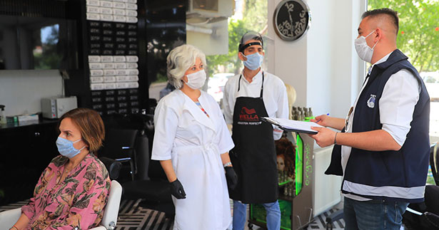 Pamukkale Belediyesi’nden maske denetimi