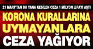 Yasaklara uymayanlara ağır ceza verildi: Toplam ceza 1 milyon lirayı aştı