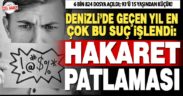 Denizli’de en çok işlenen suç: Hakaret