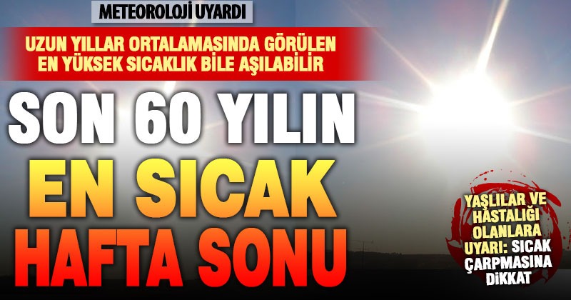 Denizli, son 60 yılın mayıstaki en sıcak hafta sonunu geçiriyor