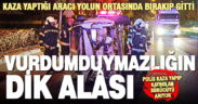 Ağaca çarparak devirdiği minibüsü bırakıp giden sürücü aranıyor