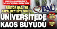 Rektör Bağ’ın ‘ne yapalım?’ sorusu öğrencinin kafasını karıştırdı