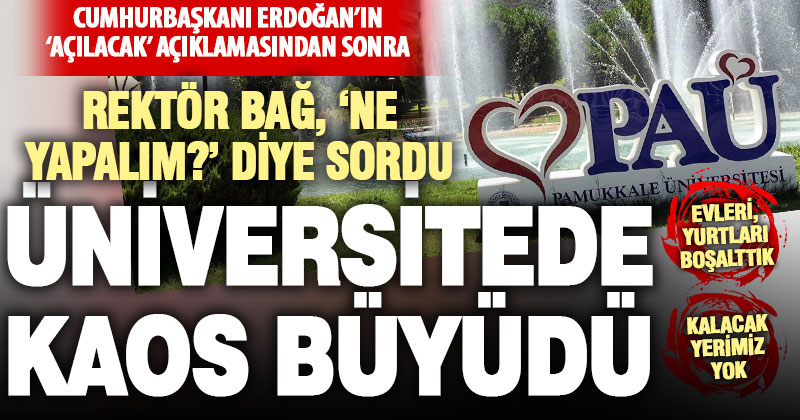 Rektör Bağ’ın ‘ne yapalım?’ sorusu öğrencinin kafasını karıştırdı
