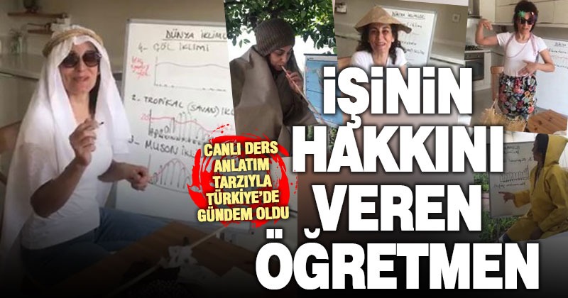coğrafya öğretmeni, ders anlatım şekliyle Türkiye’ye gündem oldu