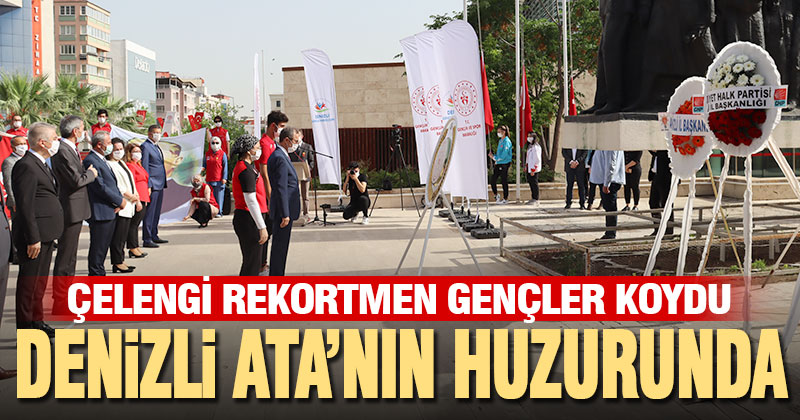 Denizli Ata’nın huzurunda. 19 Mayıs kutlamaları çelenk töreni ile başladı