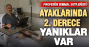 Prof. Dr. Halil Kumsar termal suya düştü