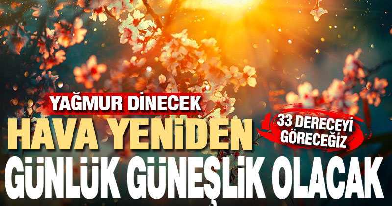 Salı günü 33 dereceyi göreceğiz