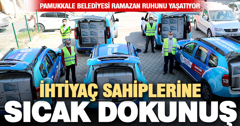 Pamukkale Belediyesi’nden gıda paketi desteği