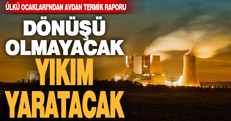 Ülkü Ocakları’ndan Avdan termik raporu