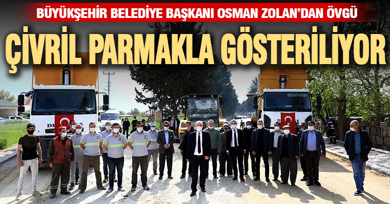 Başkan Osman Zolan Çivril’de asfalt çalışmasını inceledi