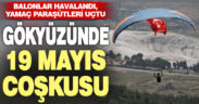 Pamukkale’den gökyüzünde 19 Mayıs coşkusu