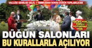 Valiliğe genelge geldi: Düğün salonları koronavirüs önlemleriyle açılıyor