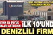 Ege’nin 100 büyük firması açıklandı: İlk 10’da Denizli’den 3 firma var