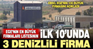 Ege’nin 100 büyük firması açıklandı: İlk 10’da Denizli’den 3 firma var