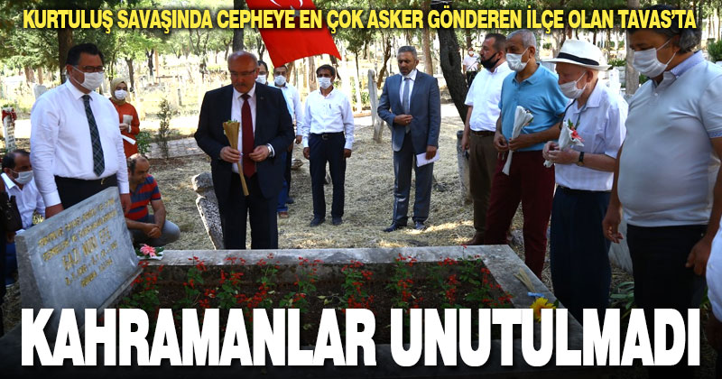 Tavas’ta Milli Mücadele kahramanları unutulmadı