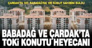 Çardak ve Babadağ’da kura ile TOKİ konutları sahibini buldu