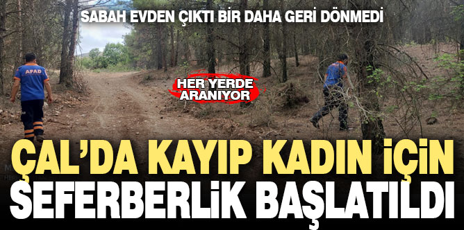 Kayıp engelli kadın için arama çalışması başlatıldı