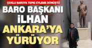 Baro Başkanı İlhan çoklu baroya tepki için Ankara’ya yürüyor