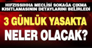 Hıfzıssıhha Meclisi’nden sokağa çıkma kısıtlaması kararları