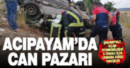 Acıpayam’da şarampole devrilen otomobildeki 3 kişi yaralandı