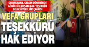 Sendikadan çağrı: Vefa gruplarında görev alanlara teşekkür belgesi verilsin