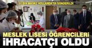 Denizli’de meslek lisesi öğrencilerinin diktiği maskeler ihraç edildi