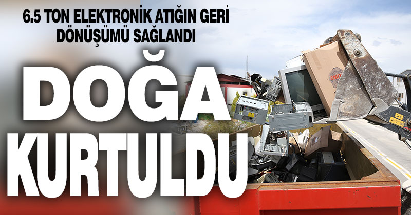 Merkezefendi’de 6.5 ton elektronik atık toplandı