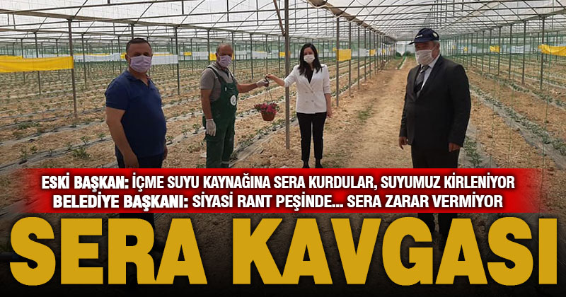 Belediyenin kurduğu seranın su kaynağına yakınlığı tartışma yarattı