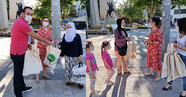AK Partililer Çevre Günü’nde fidan dağıttı