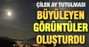 Çilek ay tutulması büyüleyen görüntüler oluşturdu