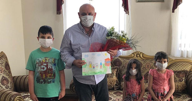 Lösemili çocuklardan Şevik’e ziyaret