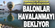 Balonlar “beyaz cennetin” üzerinde uçmak için gün sayıyor
