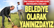 Başkan Örki dondan etkilenen kekik üreticileriyle buluştu