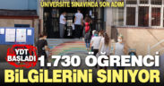 YDT’de 1.730 öğrenci bilgilerini sınıyor