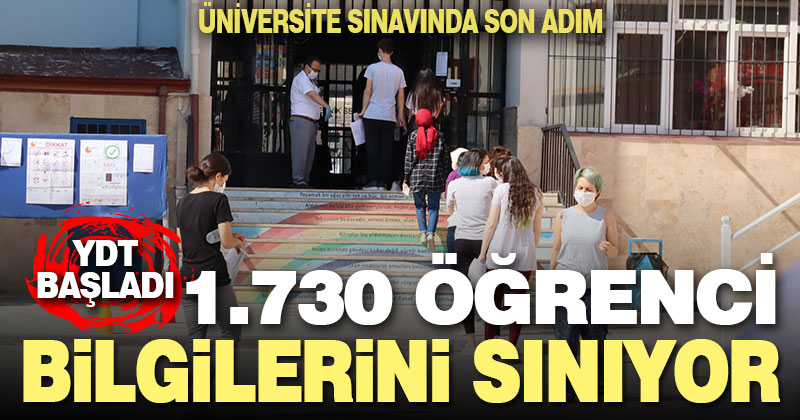 YDT’de 1.730 öğrenci bilgilerini sınıyor