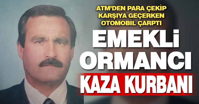 Otomobilin çarptığı emekli orman muhafaza memuru hayatını kaybetti