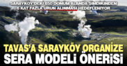 Tavas’a Sarayköy’deki organize sera bölgesi yatırım modeli önerisi